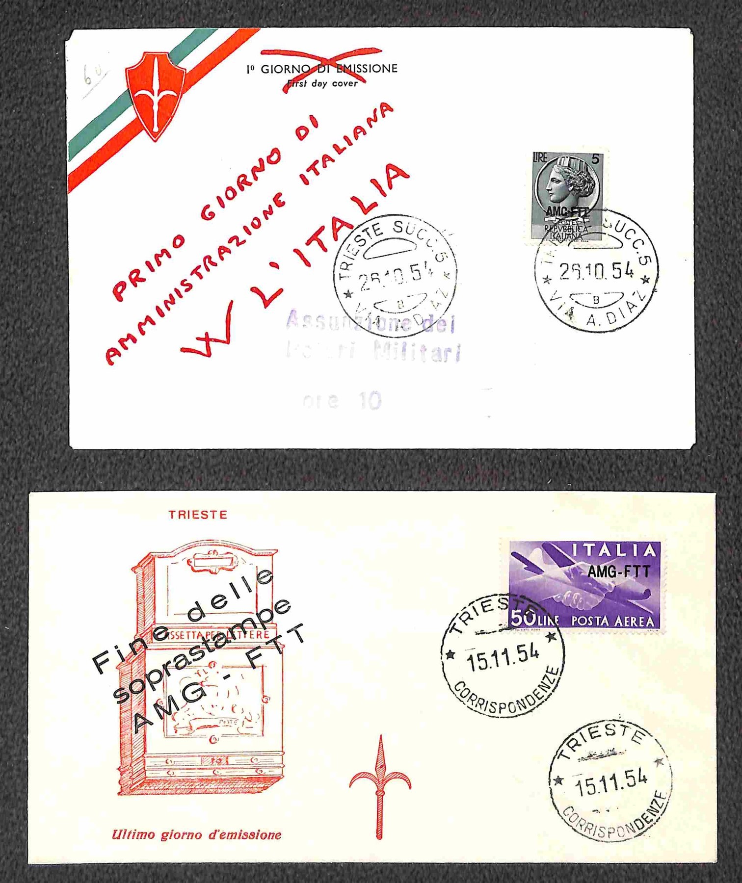 Italia / Trieste / Trieste Amg Ftt / Posta Ordinaria