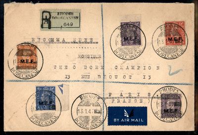 Italia / Occupazioni Straniere delle Colonie / Occupazione Britannica / M.e.f. / Posta Ordinaria