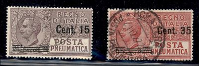 Italia / Regno / Vittorio Emanuele III / Posta Pneumatica