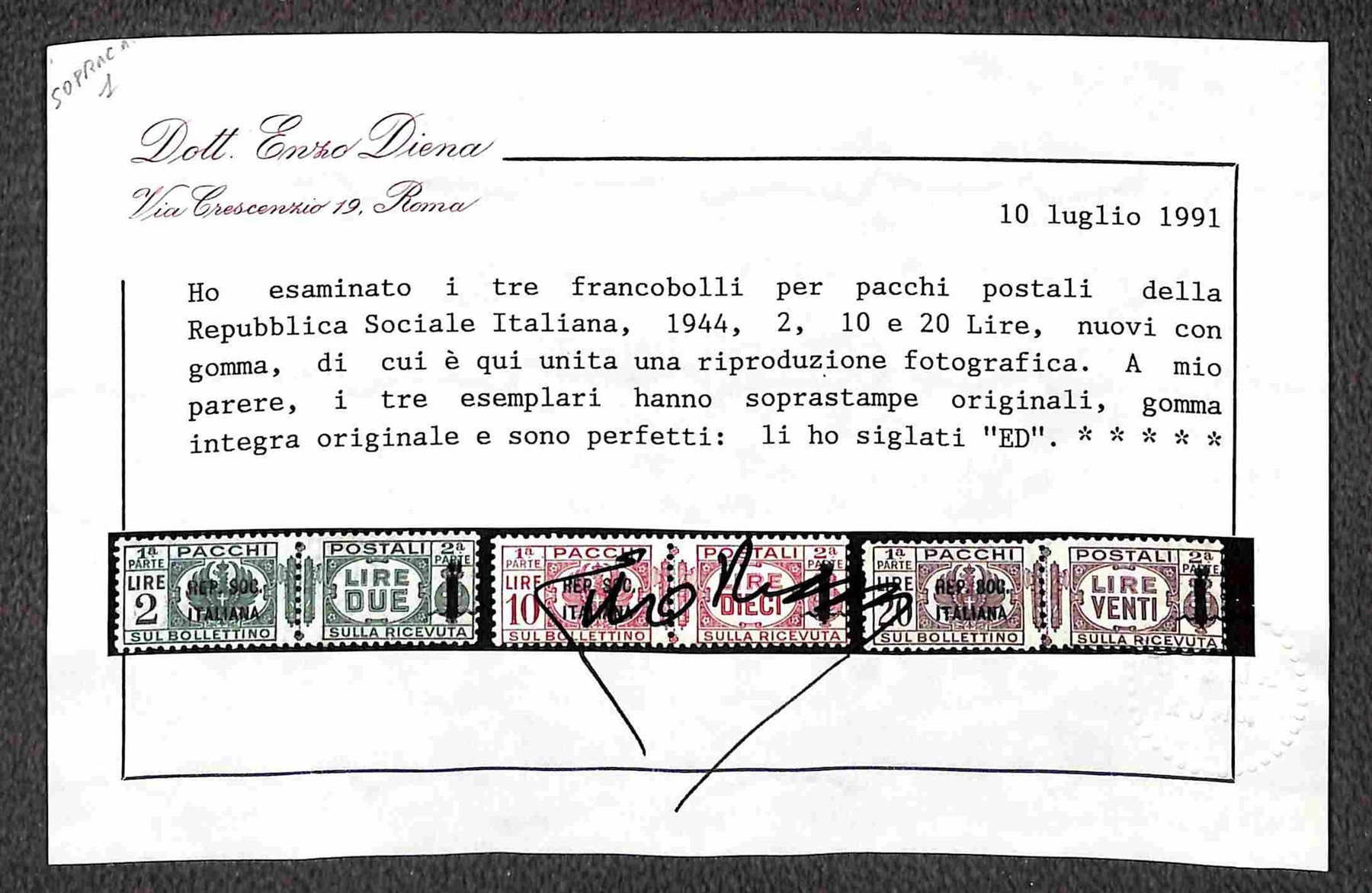 Italia / Rsi / Posta Ordinaria