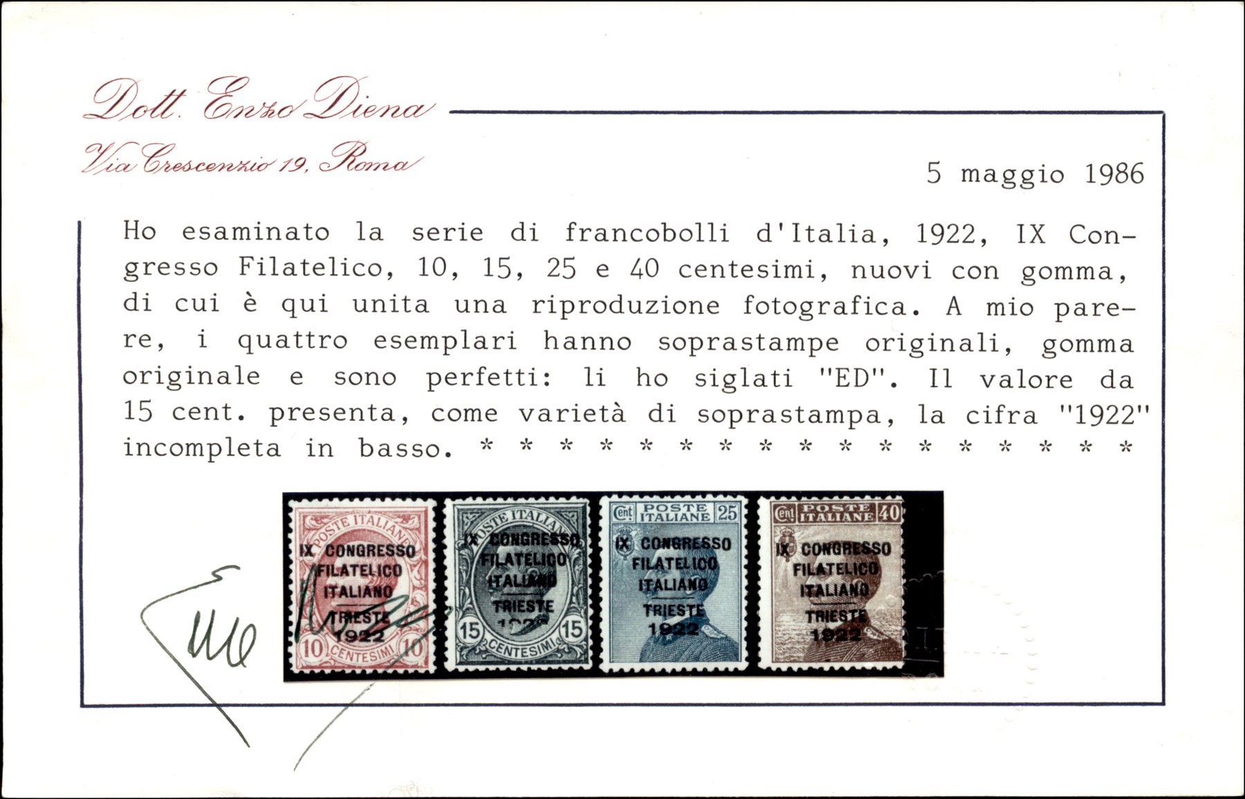 Italia / Regno / Vittorio Emanuele III / Posta Ordinaria