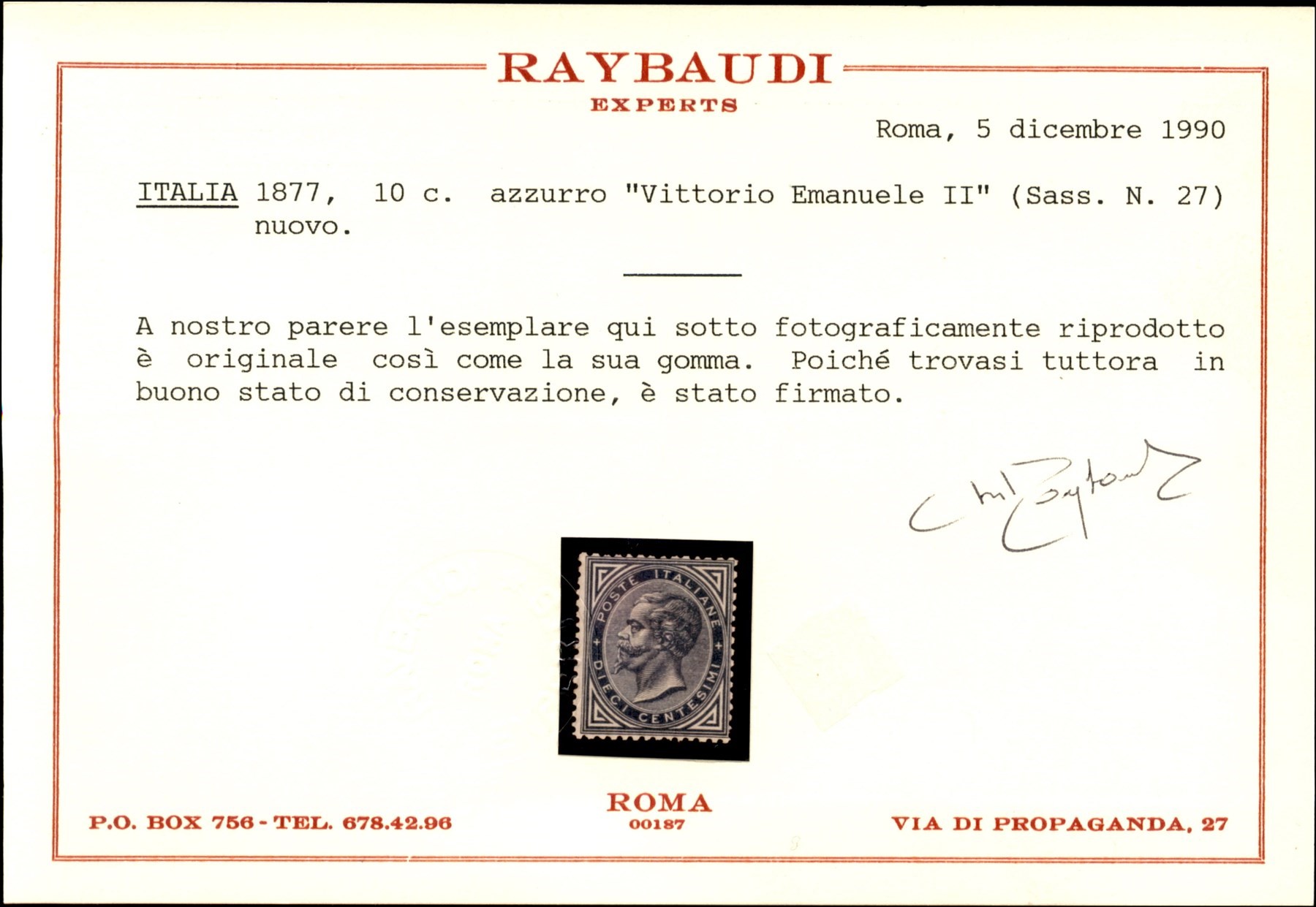 Italia / Regno / Vittorio Emanuele II / Posta Ordinaria