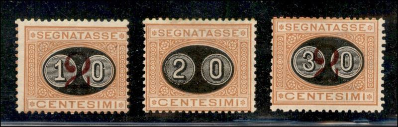 Italia / Regno / Umberto i / Segnatasse