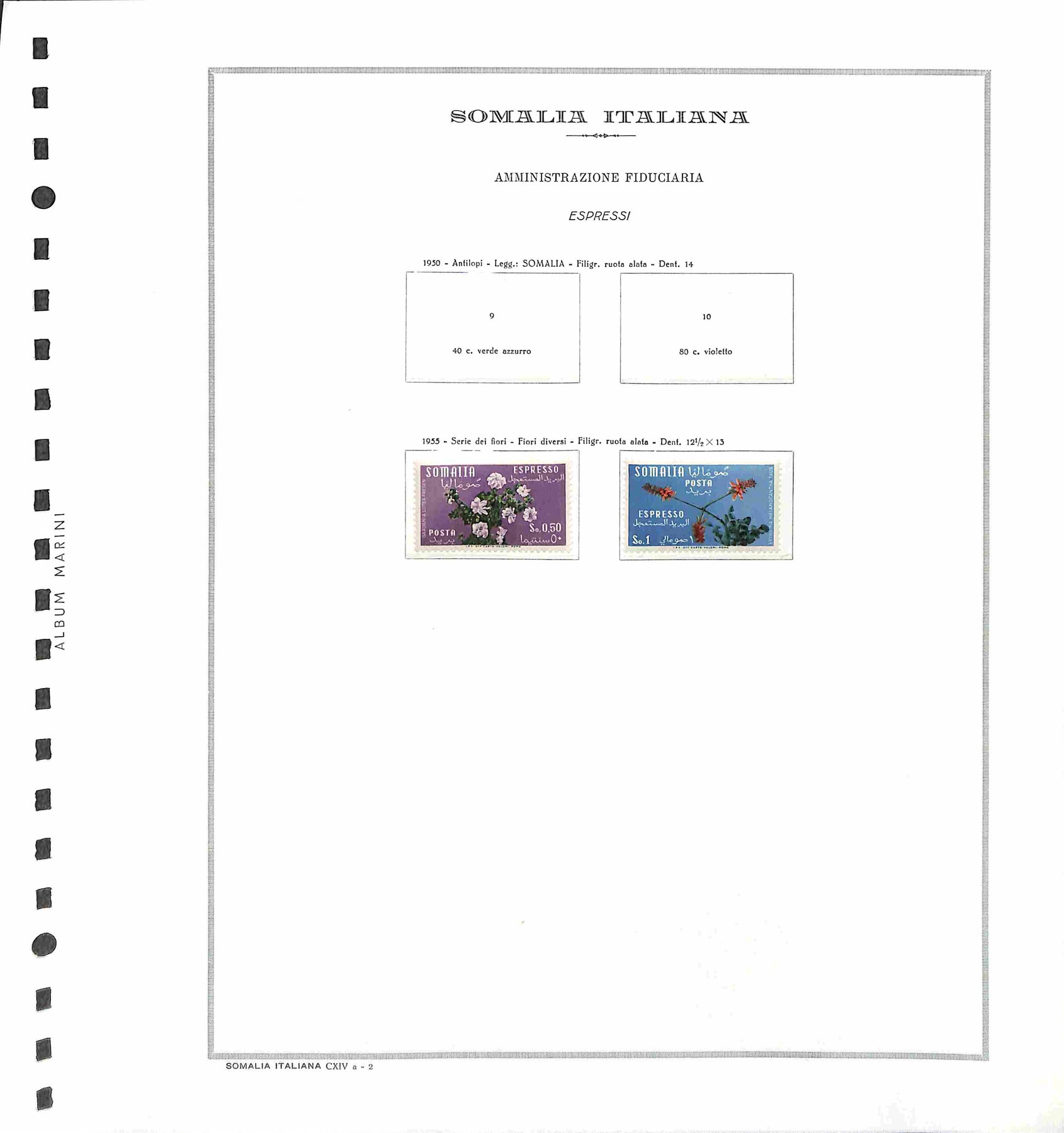 Italia / Occupazioni Straniere delle Colonie / Somalia a.f.I.s. / Posta Ordinaria