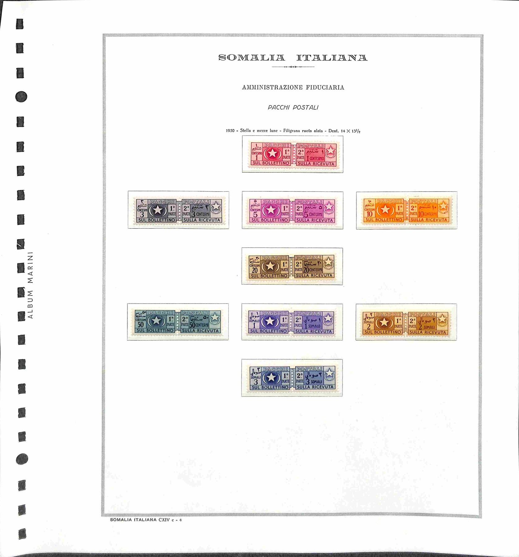 Italia / Occupazioni Straniere delle Colonie / Somalia a.f.I.s. / Posta Ordinaria