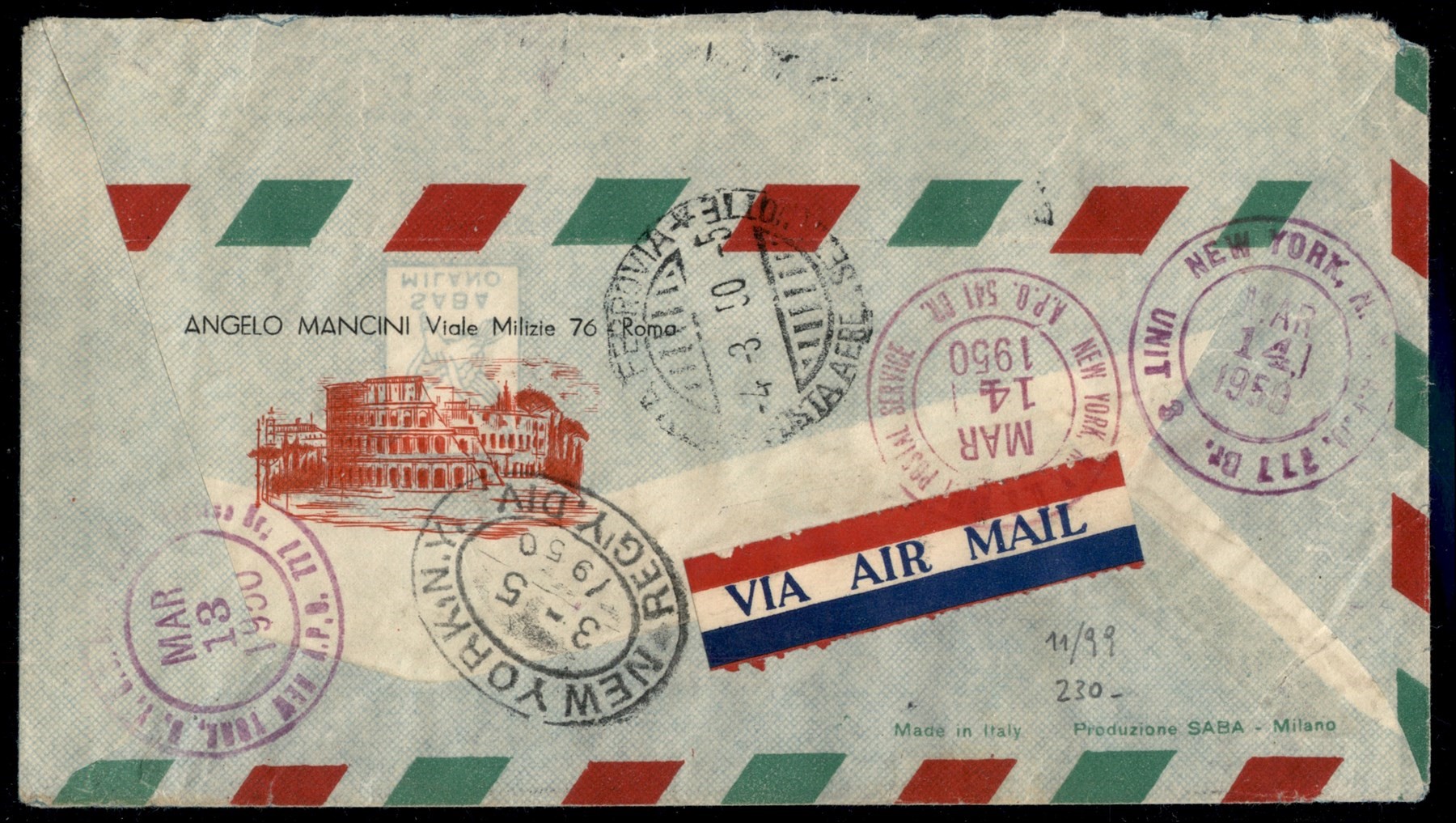 Italia / Repubblica / Aerogrammi