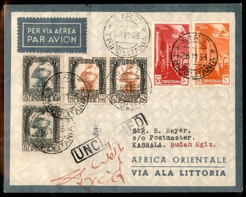 ITALIA / Colonie / Aerogrammi