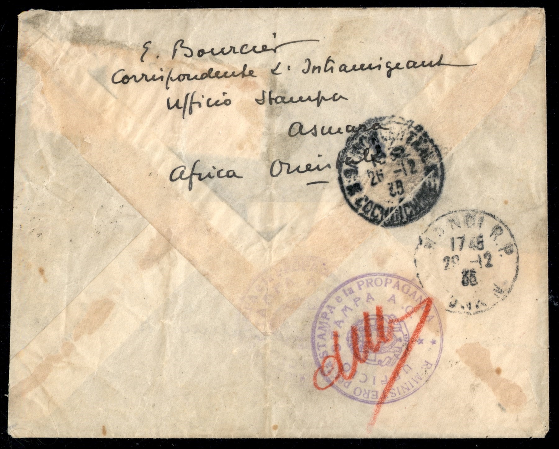 ITALIA / Colonie / Aerogrammi