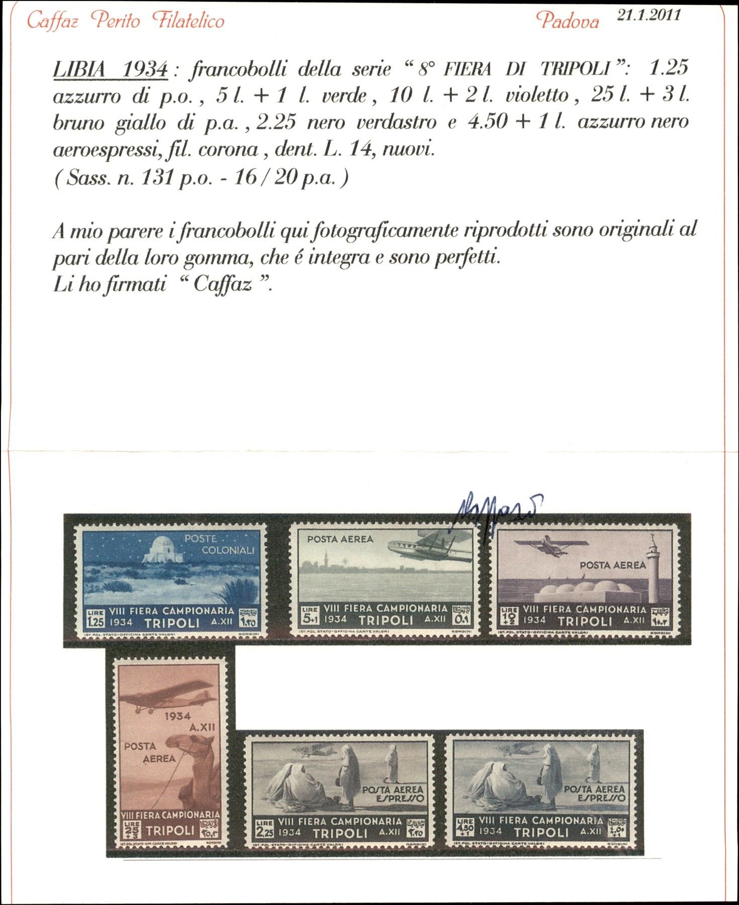 Italia / Colonie / Libia / Posta Ordinaria + Aerea