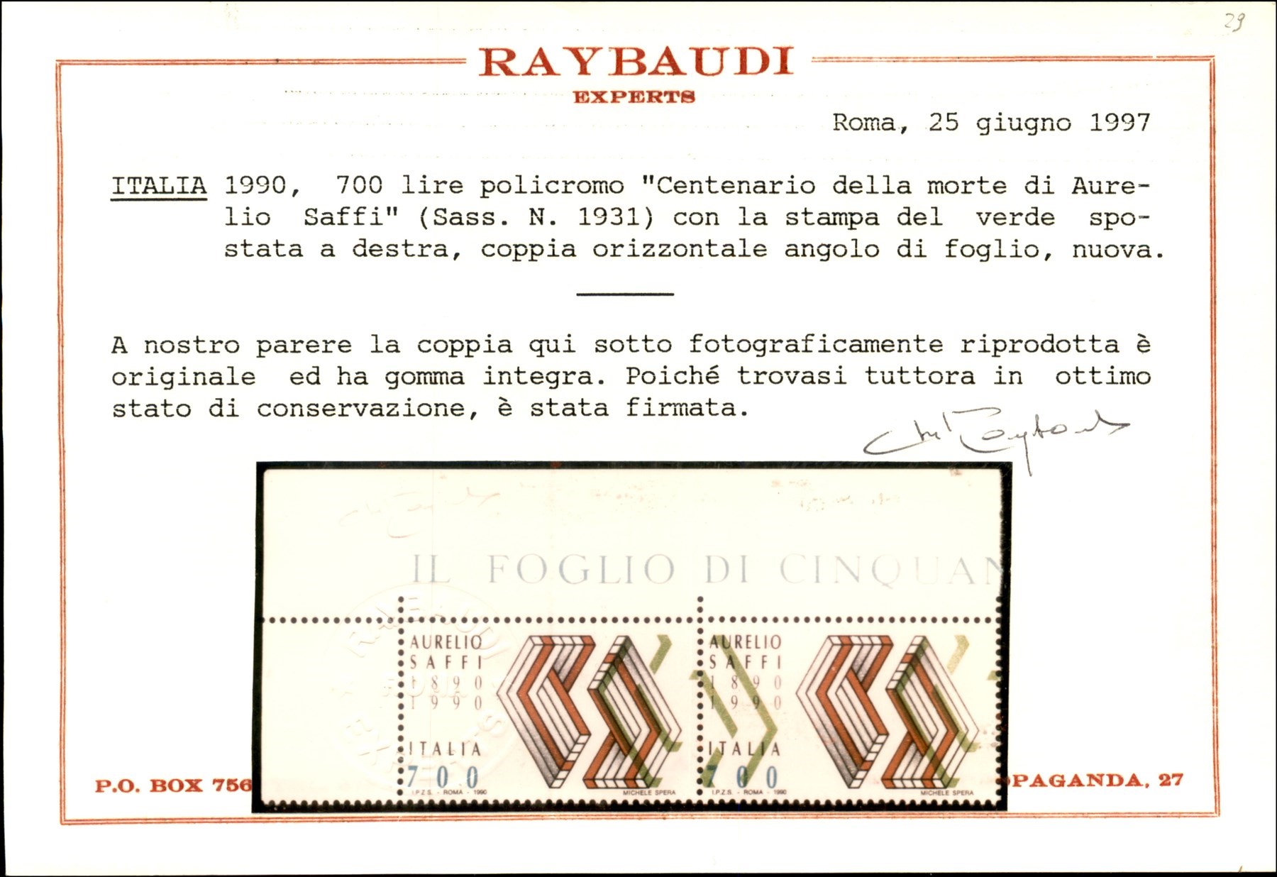 Italia / Repubblica / Posta Ordinaria