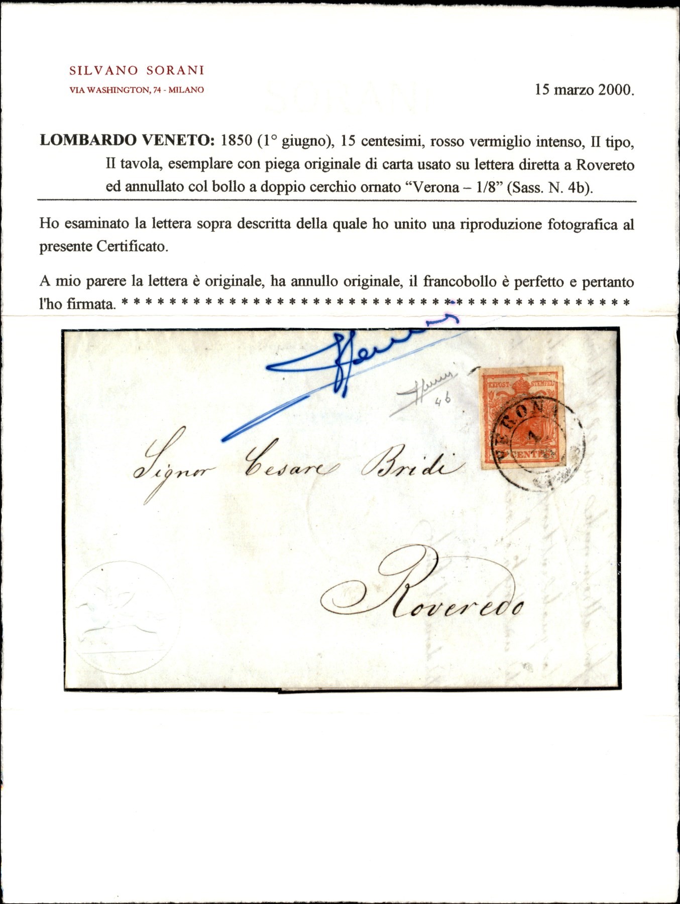 ITALIA / Antichi Stati Italiani / Lombardo Veneto / Posta ordinaria