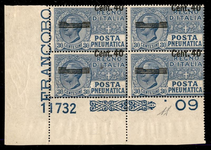 Italia / Regno / Vittorio Emanuele III / Posta Pneumatica
