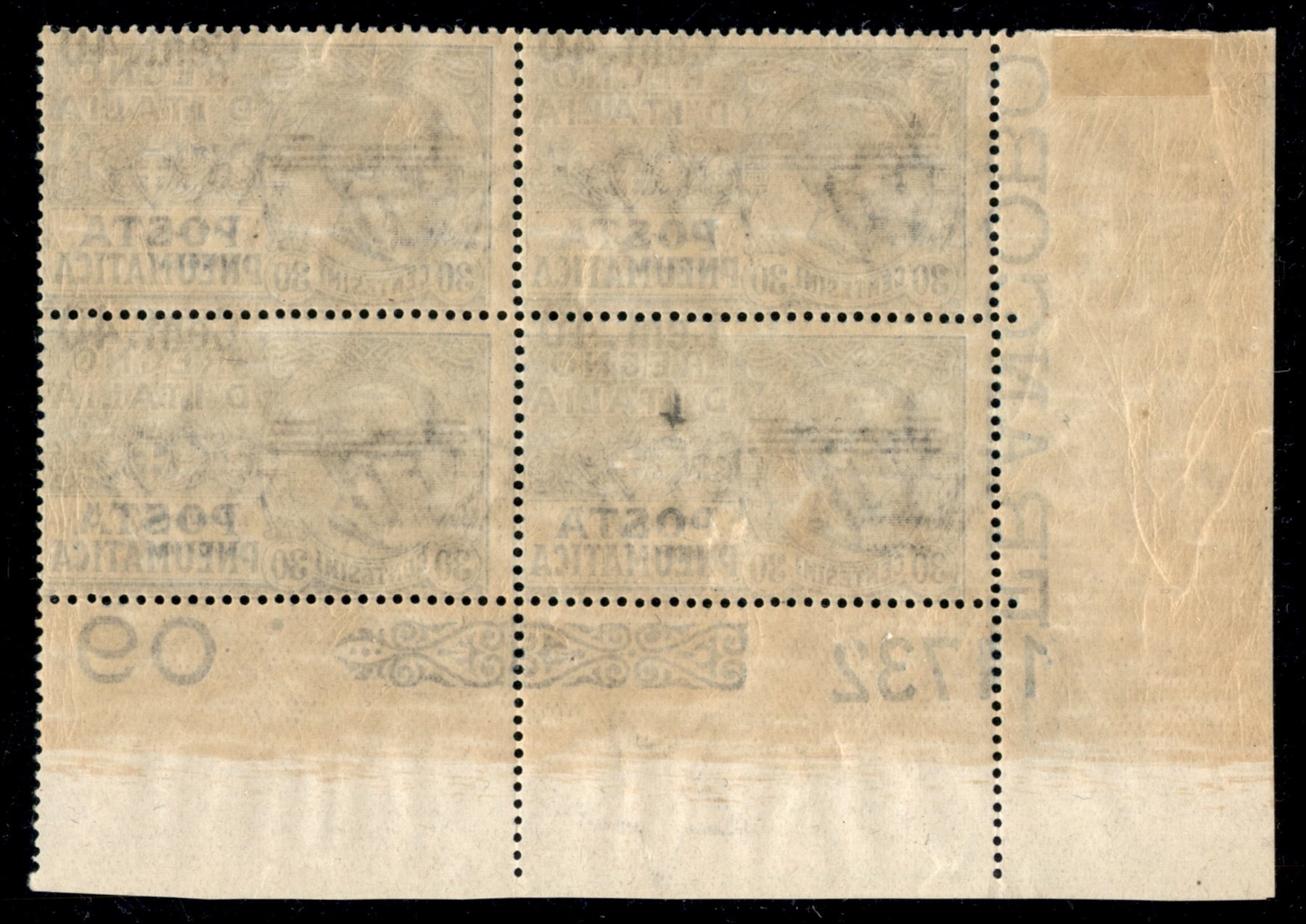 Italia / Regno / Vittorio Emanuele III / Posta Pneumatica