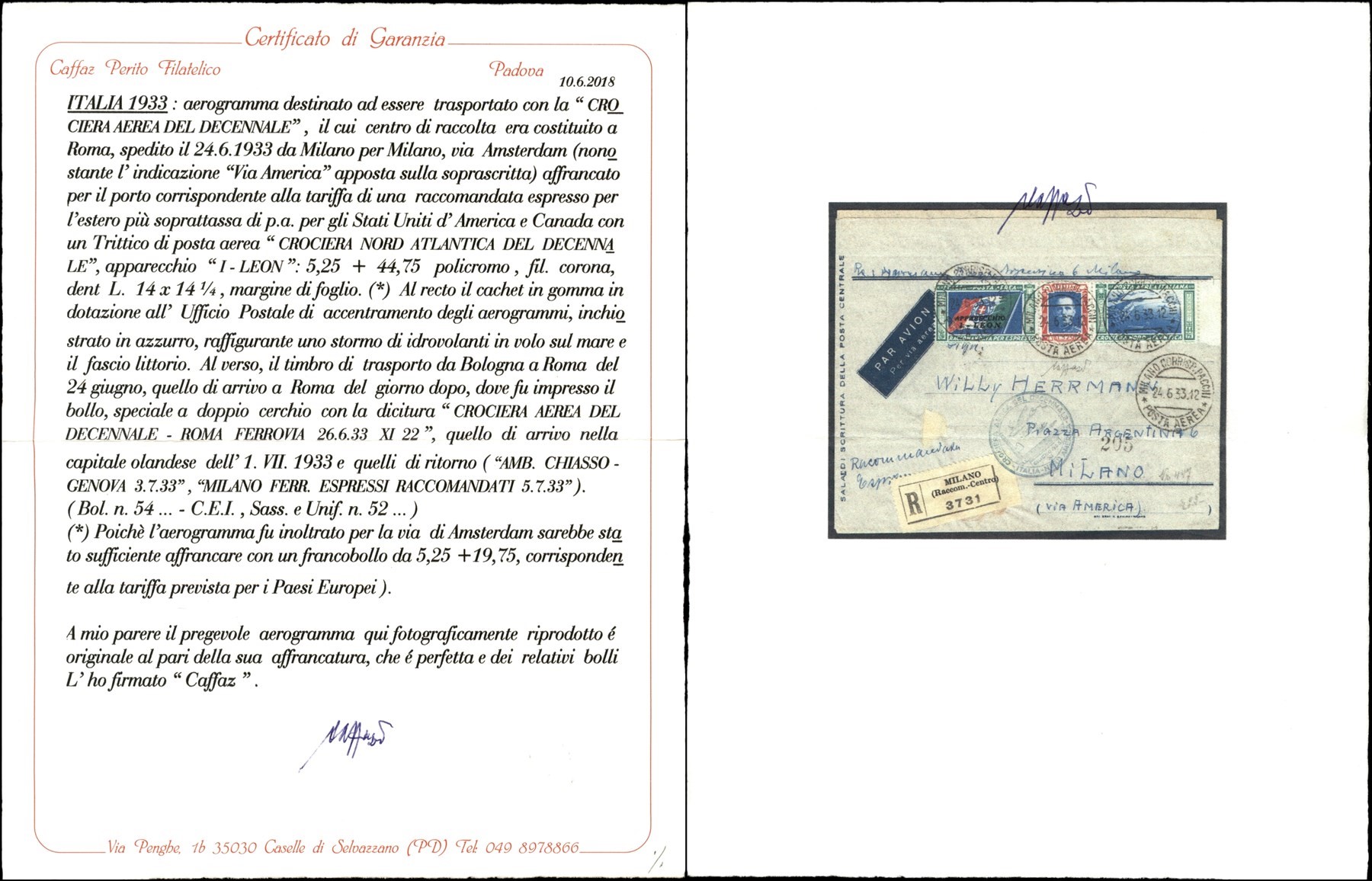 Italia / Regno / Aerogrammi