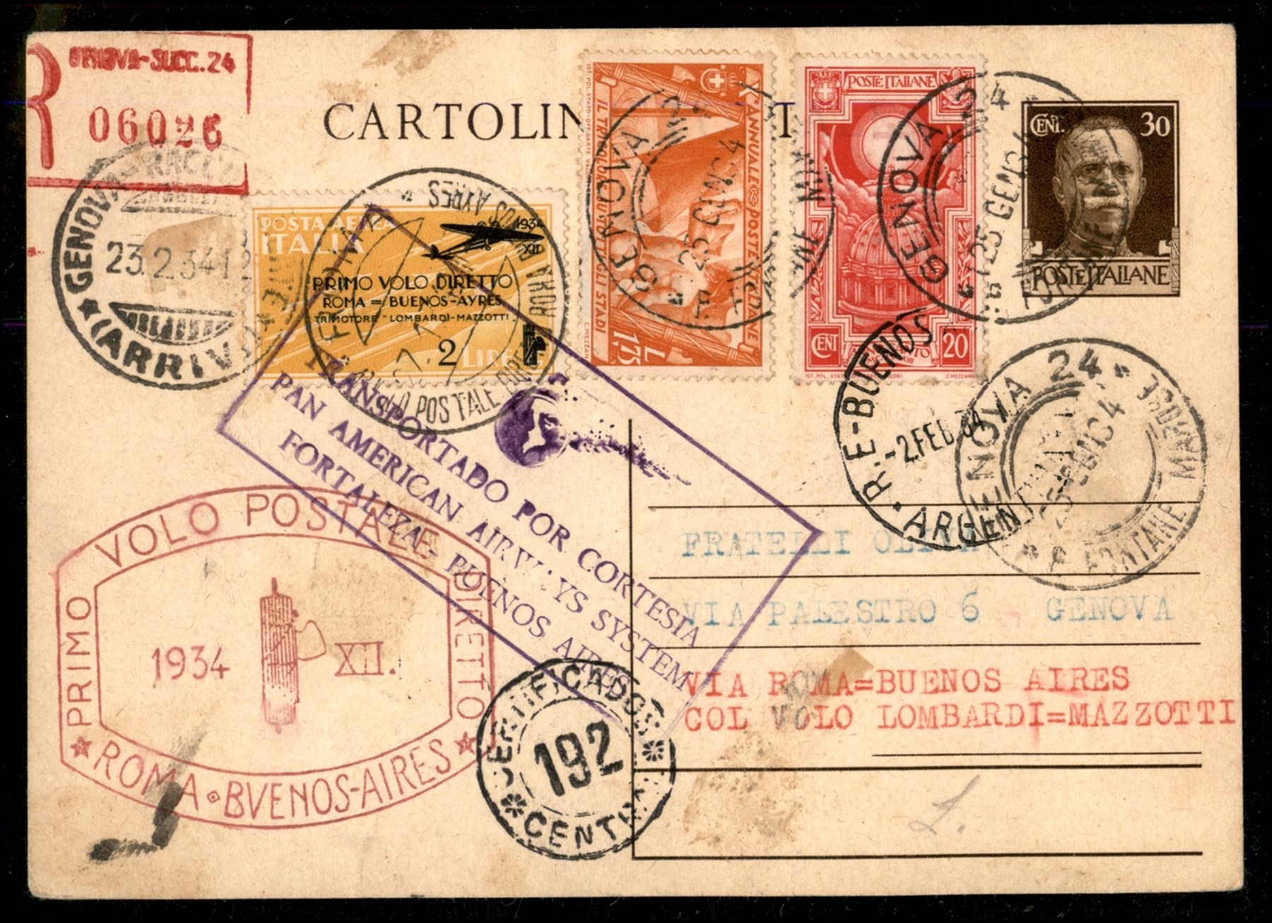 Italia / Regno / Aerogrammi