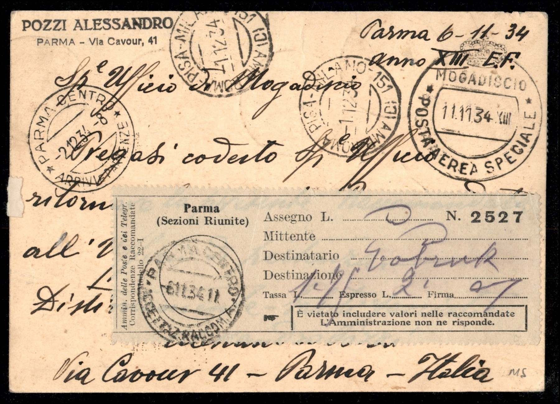 Italia / Regno / Aerogrammi