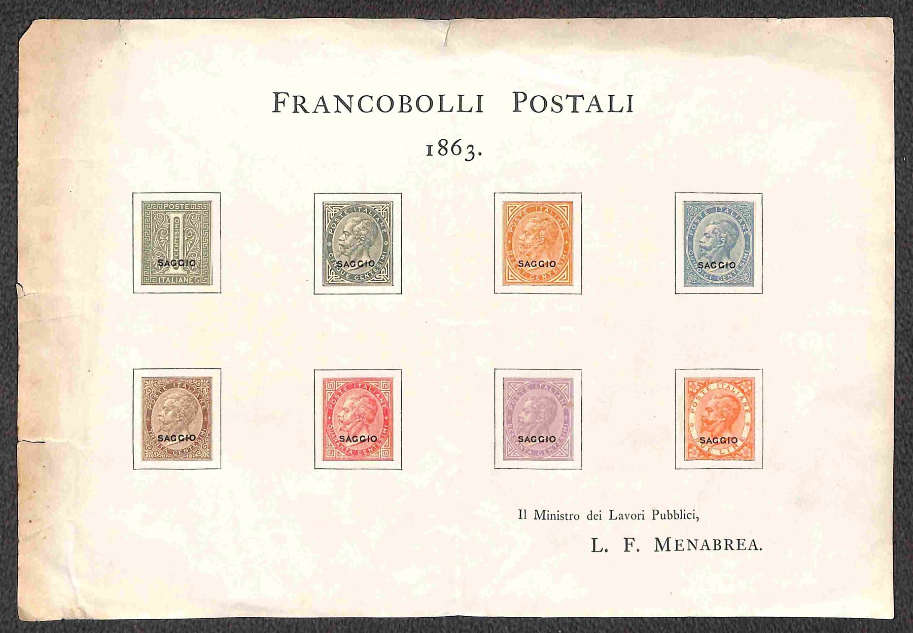Italia / Regno / Vittorio Emanuele II / Posta Ordinaria