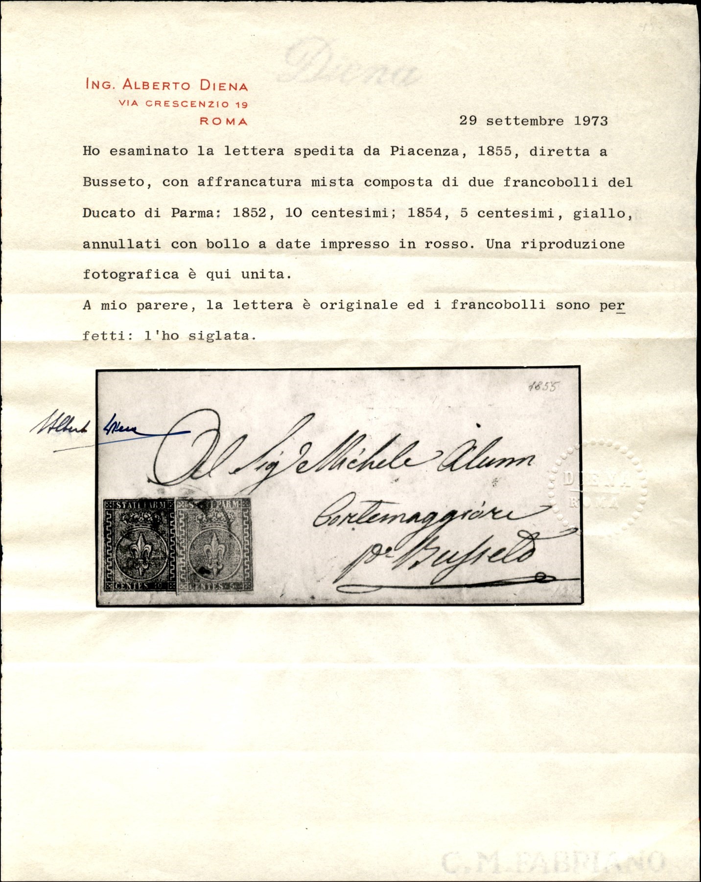 ITALIA / Antichi Stati Italiani / Parma / Posta ordinaria
