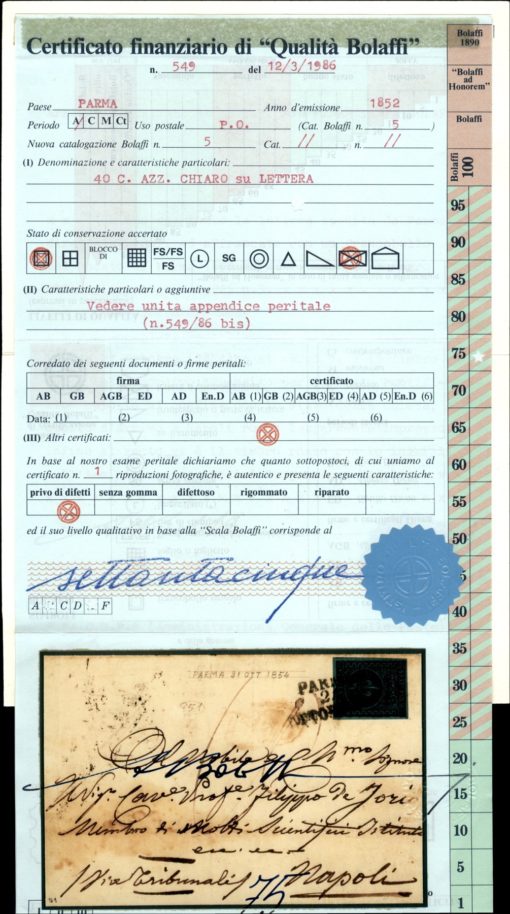 ITALIA / Antichi Stati Italiani / Parma / Posta ordinaria