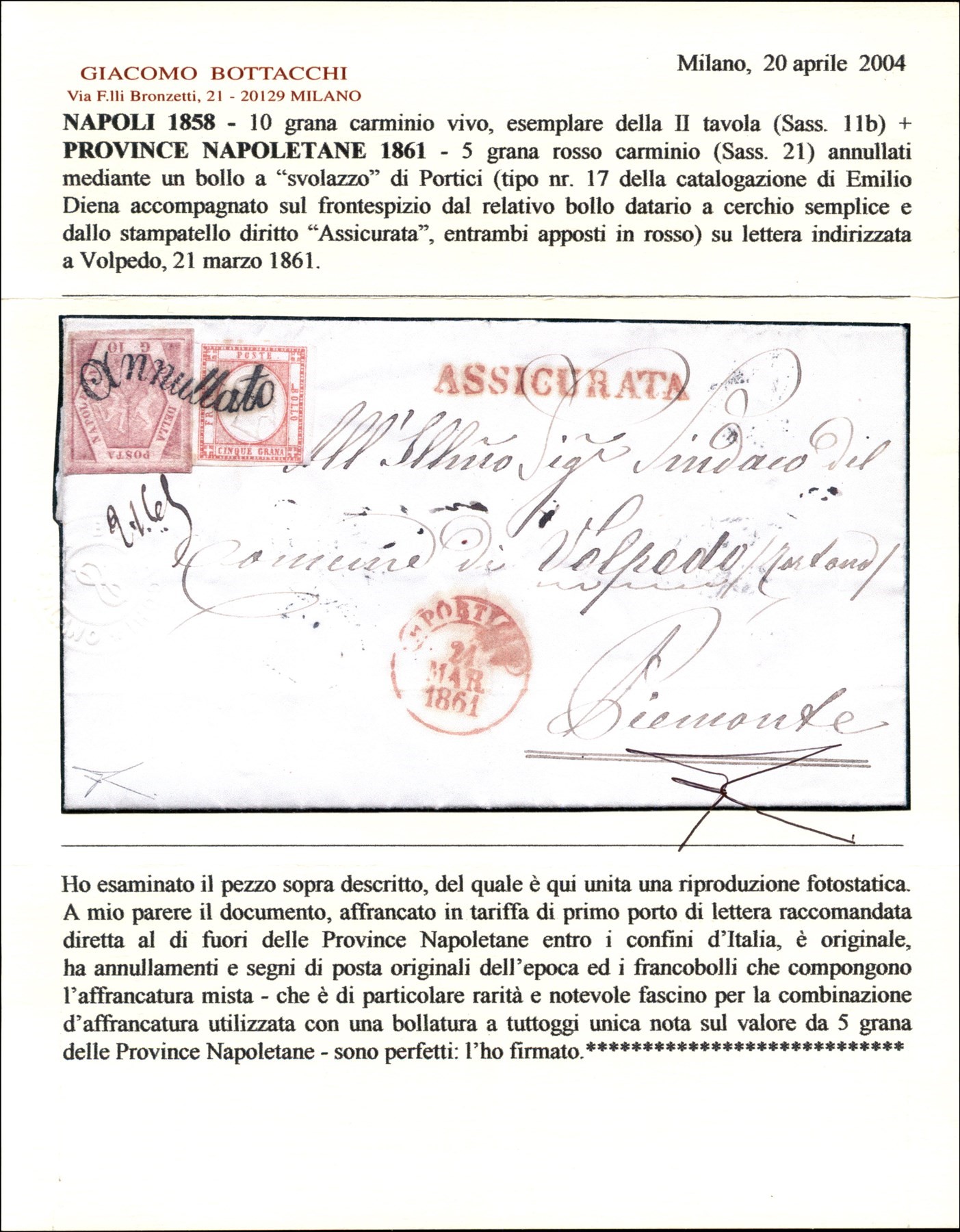 ITALIA / Antichi Stati Italiani / Napoli / Province Napoletane / Posta ordinaria