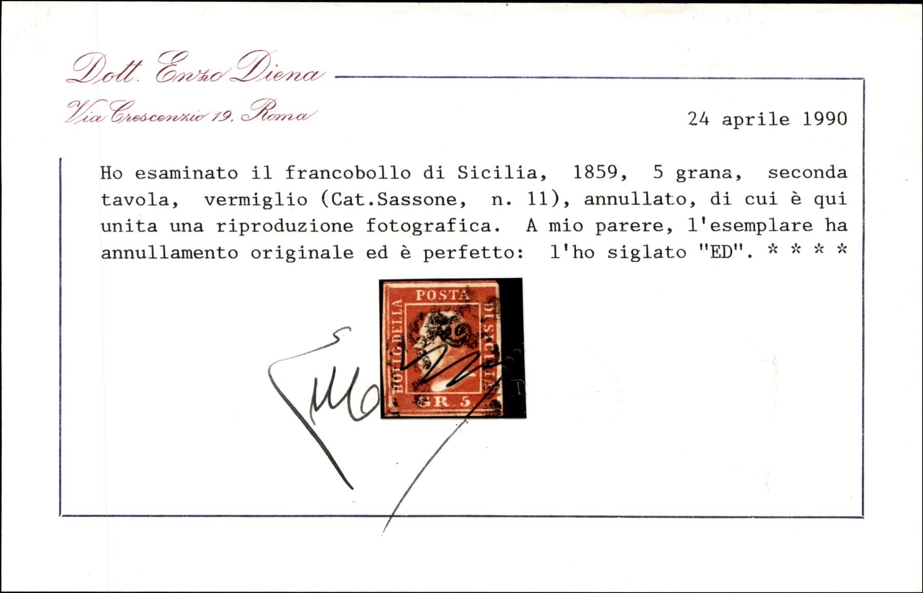ITALIA / Antichi Stati Italiani / Sicilia / Posta ordinaria