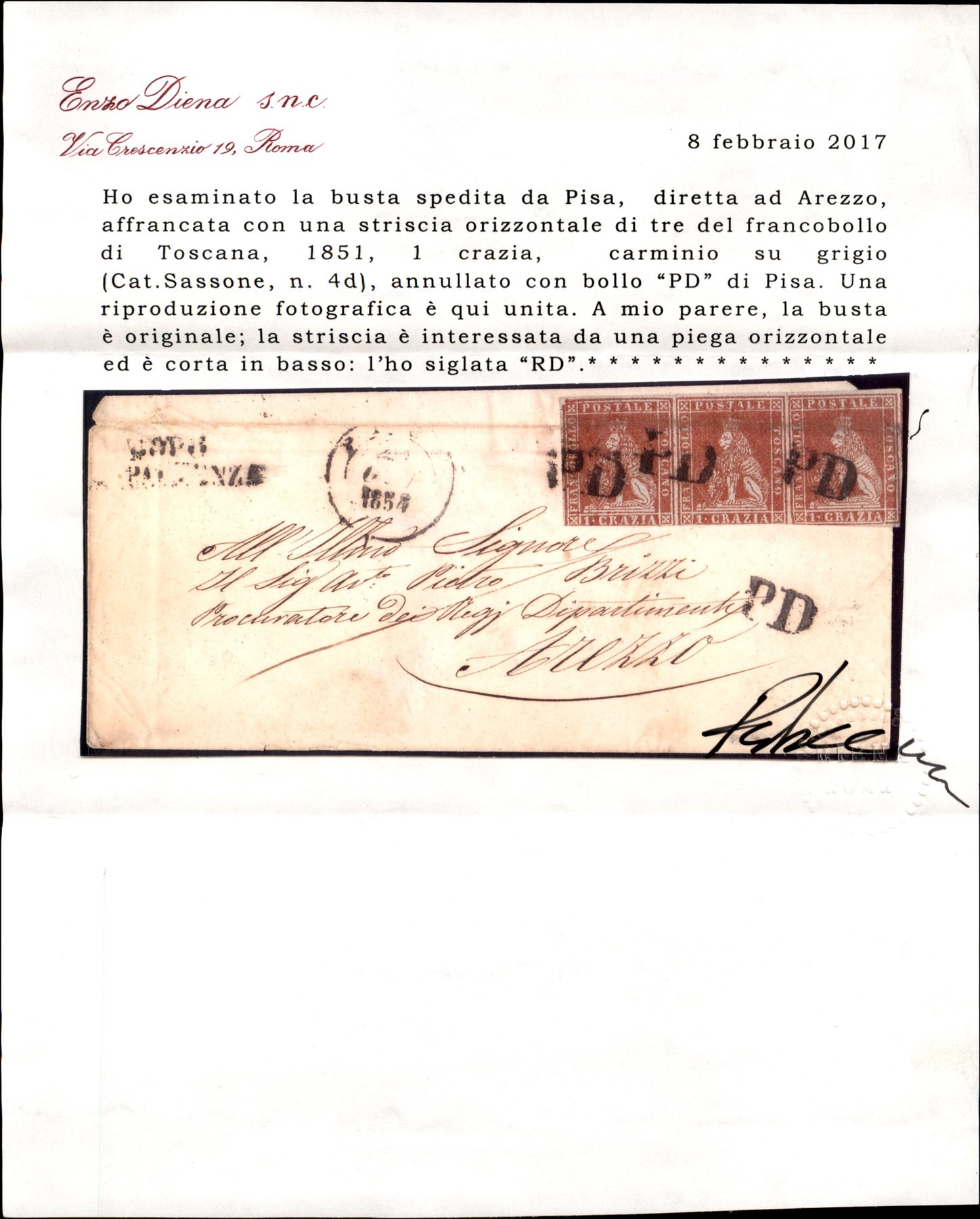 ITALIA / Antichi Stati Italiani / Toscana / Posta ordinaria