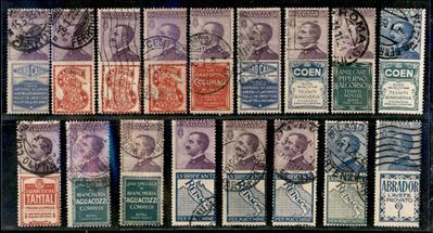 Italia / Regno / Vittorio Emanuele III / Francobolli Pubblicitari