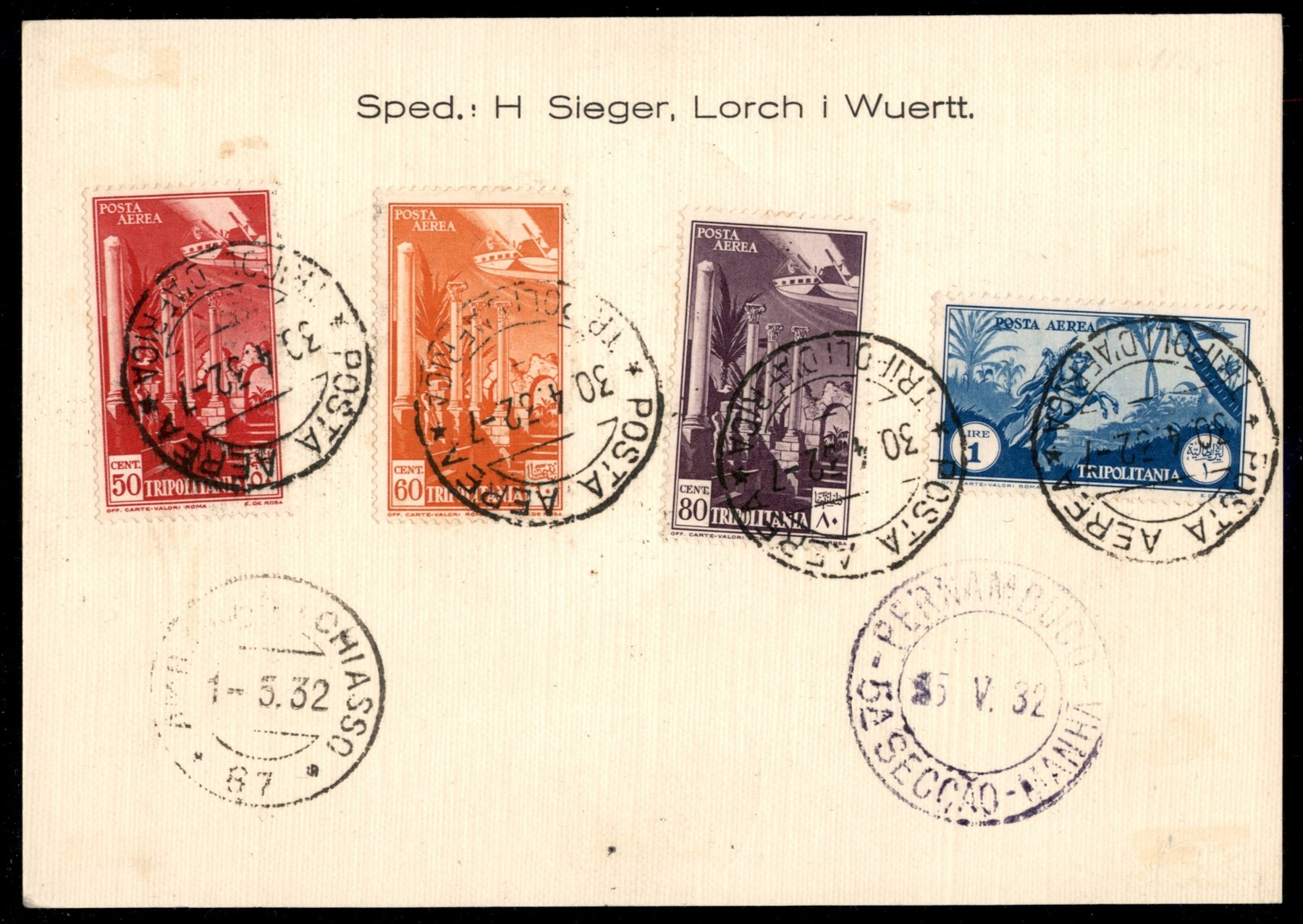 ITALIA / Colonie / Tripolitania / Aerogrammi