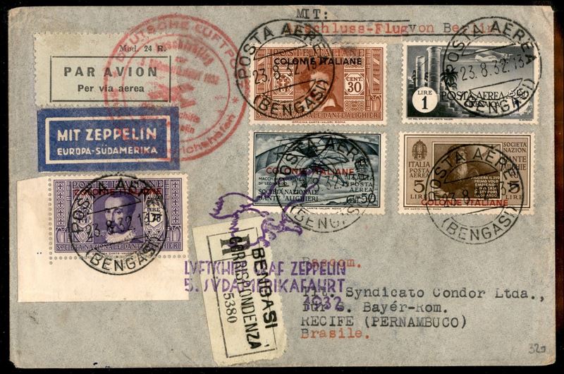 ITALIA / Colonie / Cirenaica / Aerogrammi