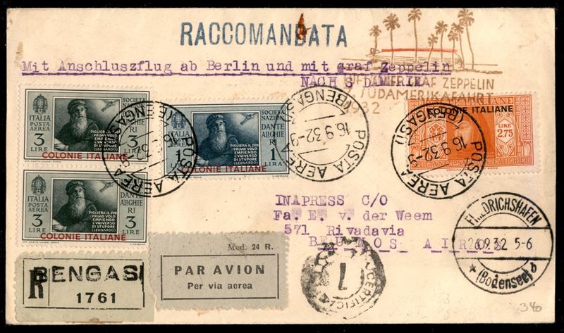 ITALIA / Colonie / Cirenaica / Aerogrammi