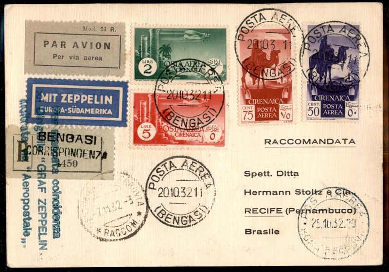 ITALIA / Colonie / Cirenaica / Aerogrammi