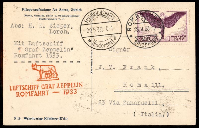 SVIZZERA / Aerogrammi