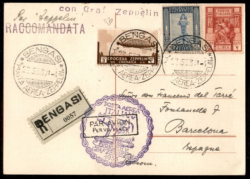 Italia / Colonie / Cirenaica / Aerogrammi