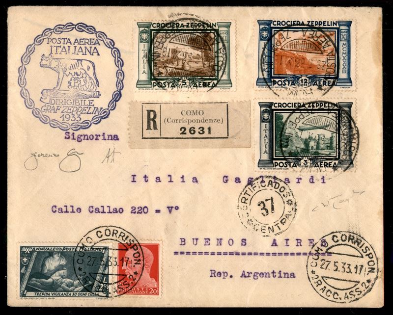 Italia / Regno / Vittorio Emanuele III / Aerogrammi