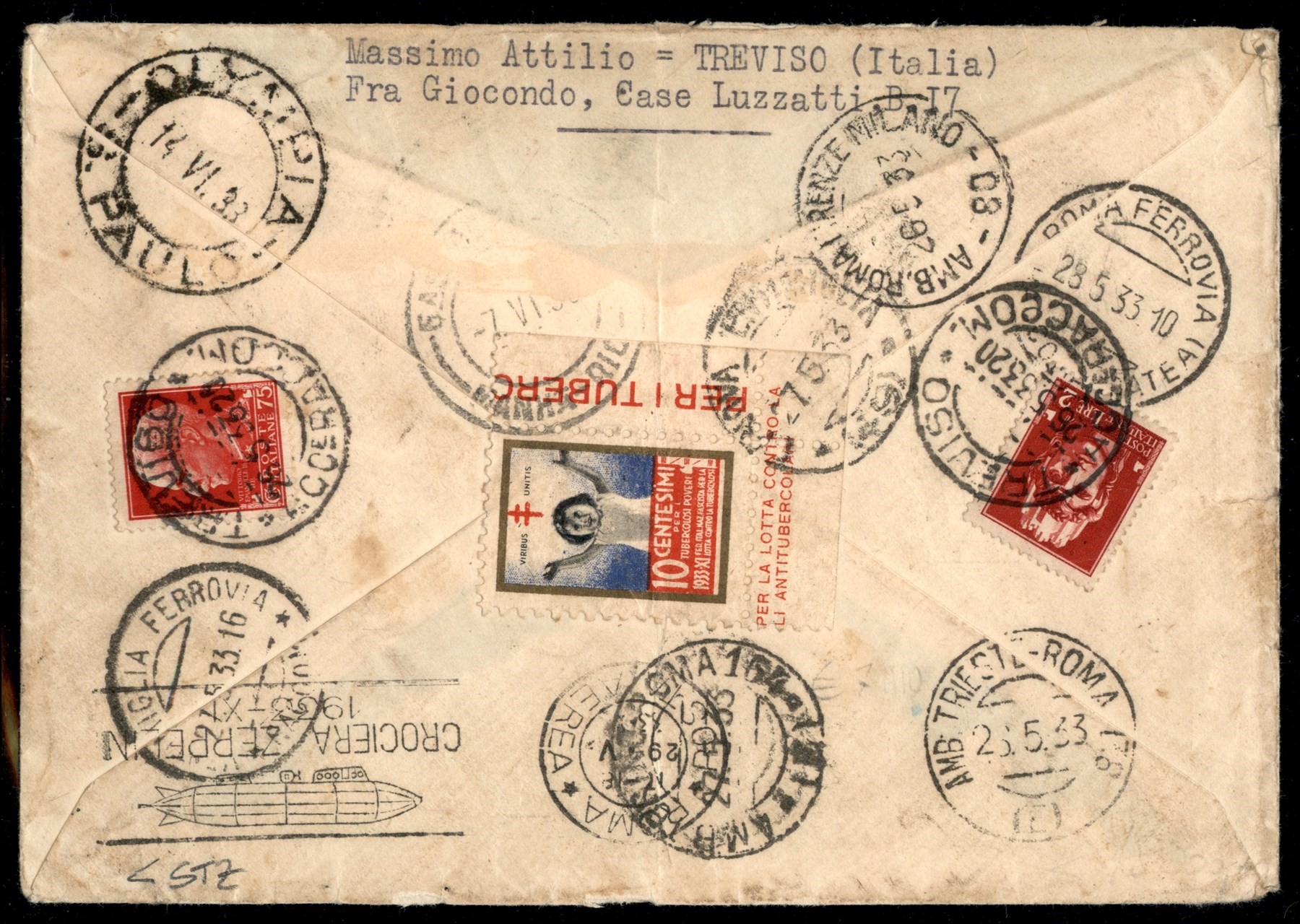 Italia / Regno / Vittorio Emanuele III / Aerogrammi