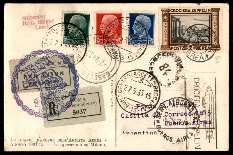 Italia / Regno / Vittorio Emanuele III / Aerogrammi