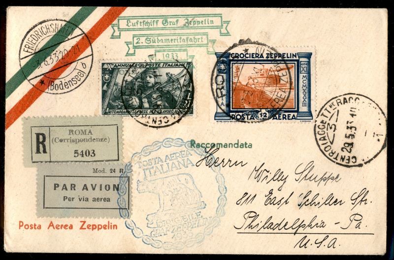 Italia / Regno / Vittorio Emanuele III / Aerogrammi