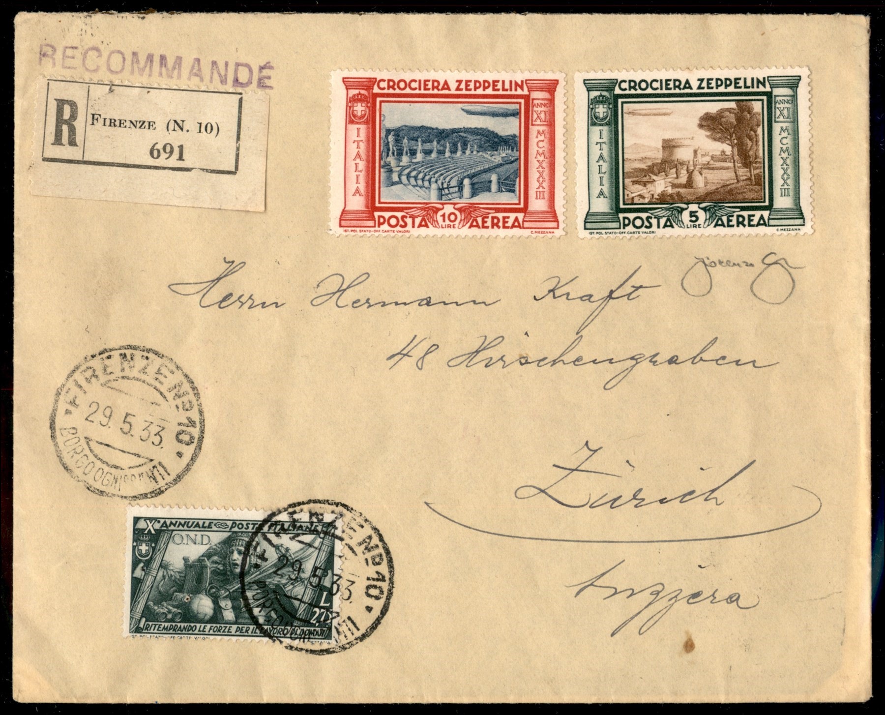 Italia / Regno / Vittorio Emanuele III / Aerogrammi