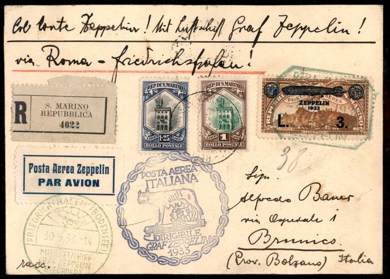 San Marino / Aerogrammi