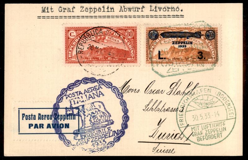 San Marino / Aerogrammi