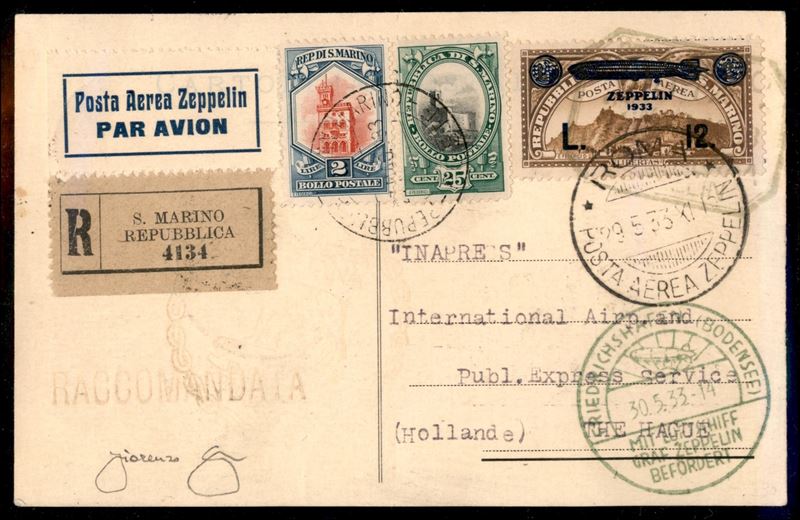 San Marino / Aerogrammi