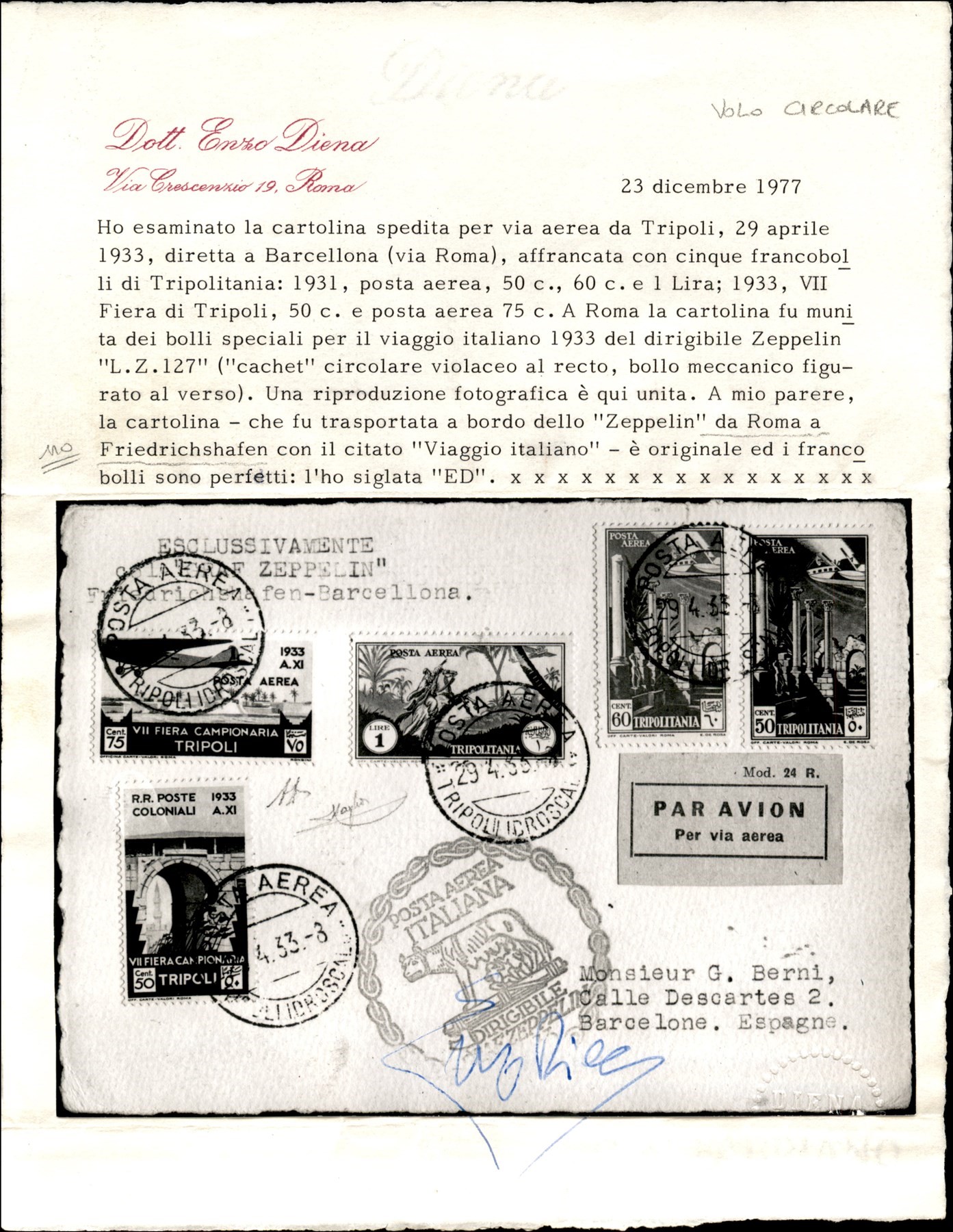 Italia / Colonie / Tripolitania / Aerogrammi