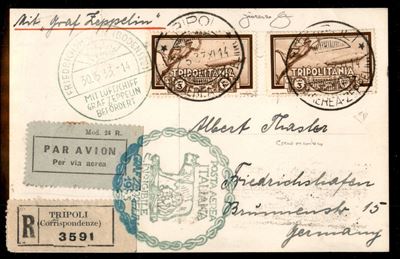Italia / Colonie / Tripolitania / Aerogrammi