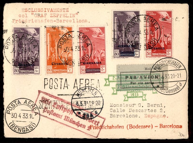 Italia / Colonie / Cirenaica / Aerogrammi