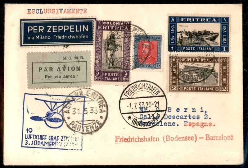 Italia / Colonie / Eritrea / Aerogrammi