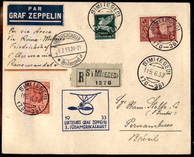 Italia / Colonie / Egeo / Aerogrammi