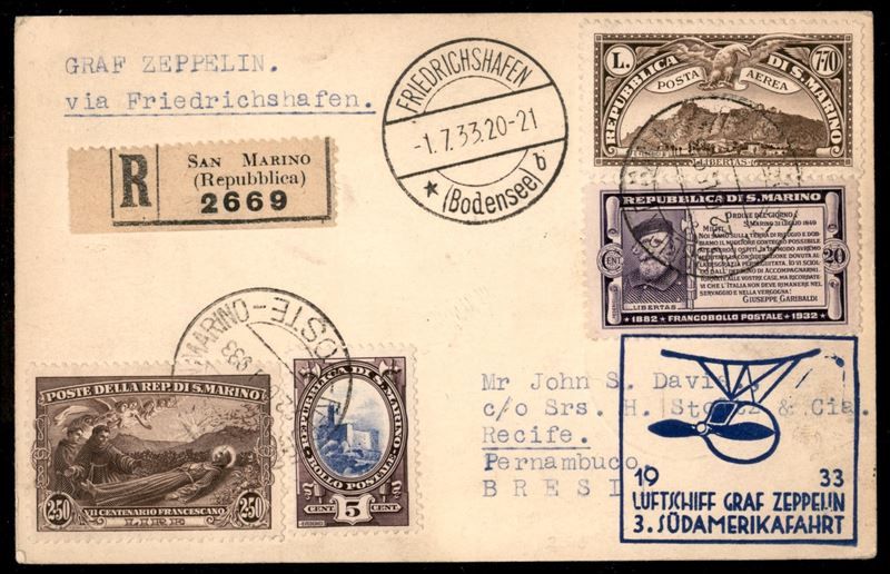 San Marino / Aerogrammi