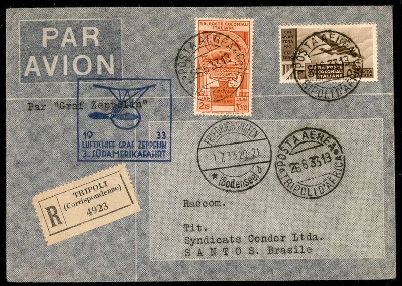 Italia / Colonie / Tripolitania / Aerogrammi