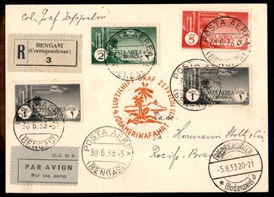 Italia / Colonie / Cirenaica / Aerogrammi