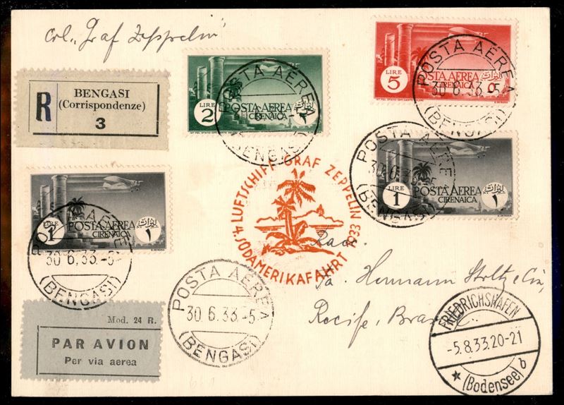 Italia / Colonie / Cirenaica / Aerogrammi
